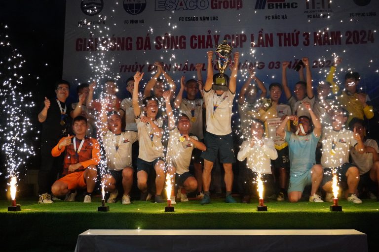FC – Nhà máy thủy điện Bắc Hà “Vô địch giải bóng đá Sông Chảy Cup năm 2024”