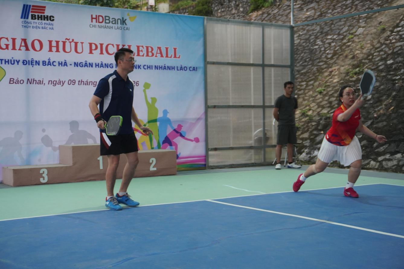 Giao lưu Pickleball Thủy điện Bắc Hà - HDBank Lào Cai
