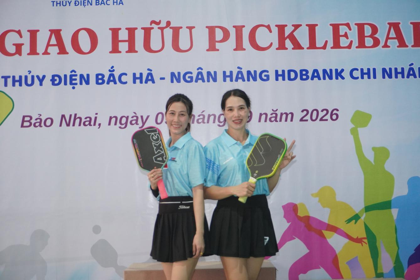 Giao lưu Pickleball Thủy điện Bắc Hà - HDBank Lào Cai