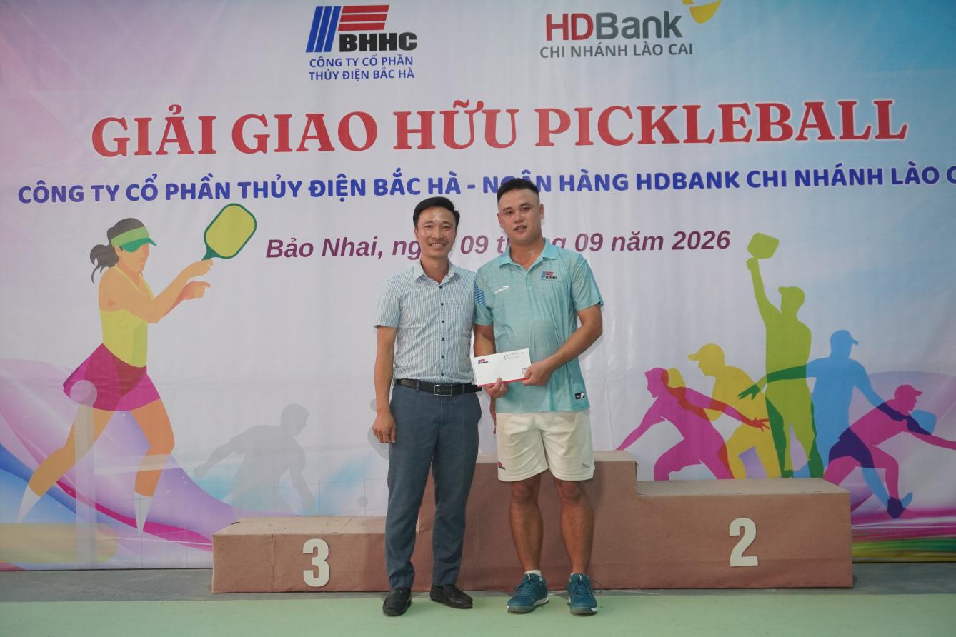 Giao lưu Pickleball Thủy điện Bắc Hà - HDBank Lào Cai