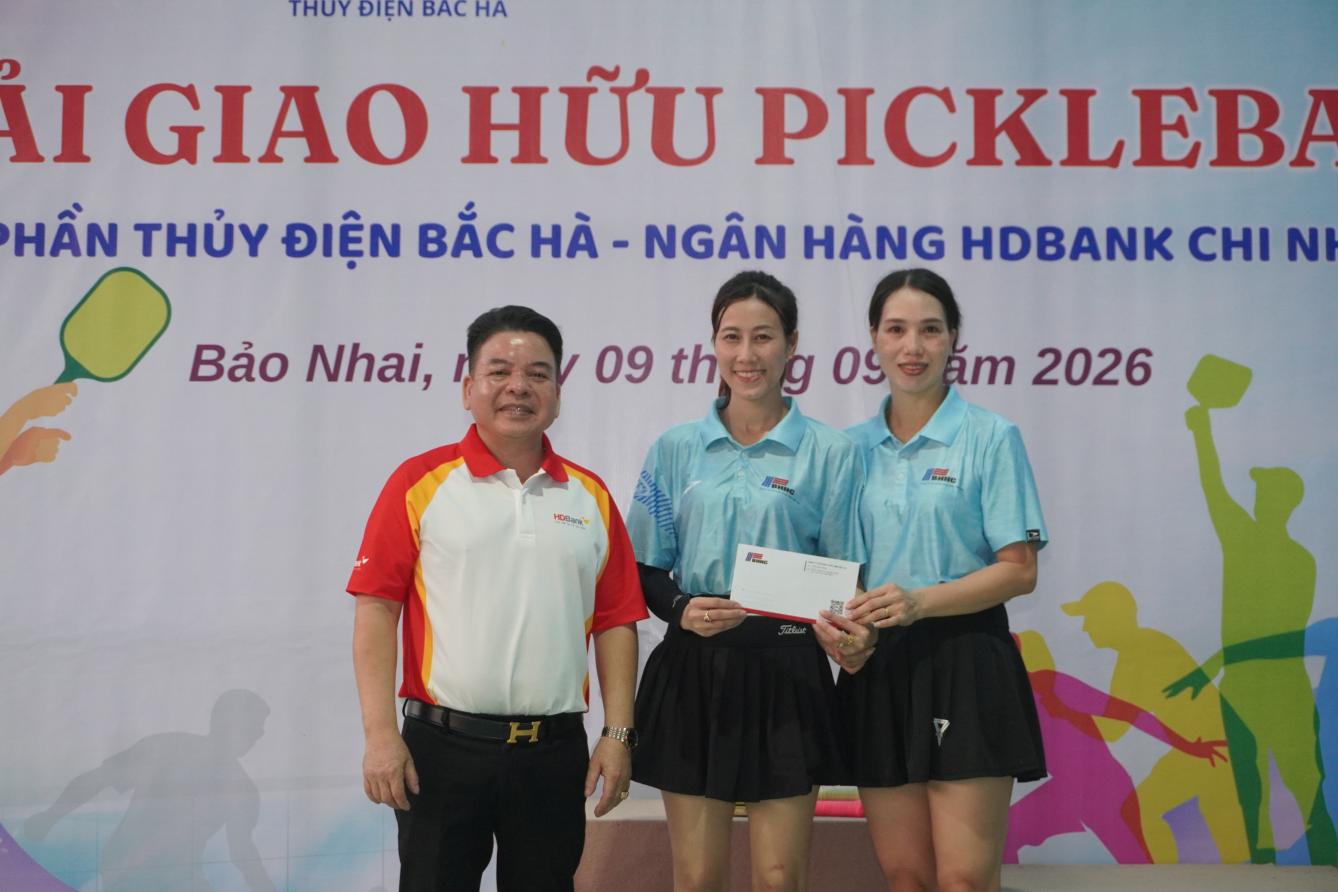 Giao lưu Pickleball Thủy điện Bắc Hà - HDBank Lào Cai