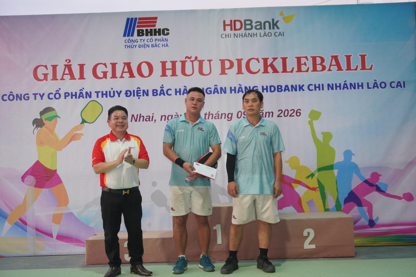 Giao lưu Pickleball Thủy điện Bắc Hà - HDBank Lào Cai