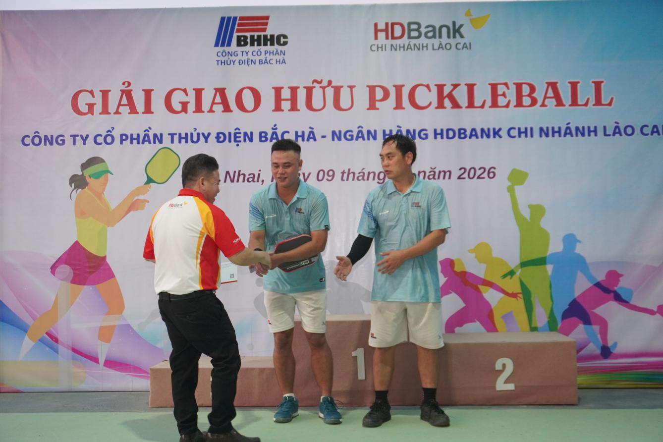 Giao lưu Pickleball Thủy điện Bắc Hà - HDBank Lào Cai