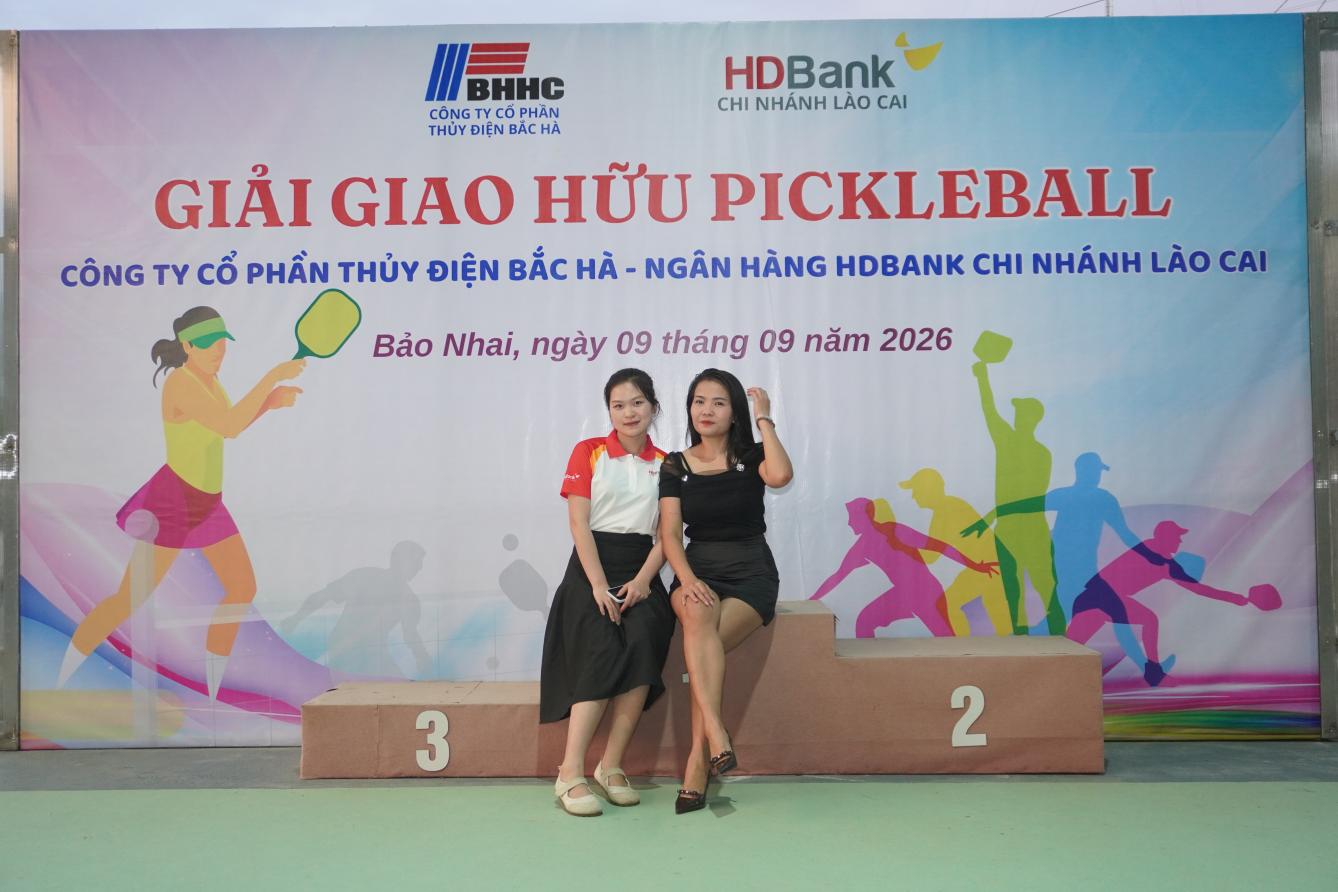 Giao lưu Pickleball Thủy điện Bắc Hà - HDBank Lào Cai